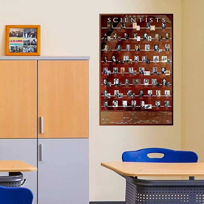 Famous Scientists, Poster 36 x 24 inch by Eurographics