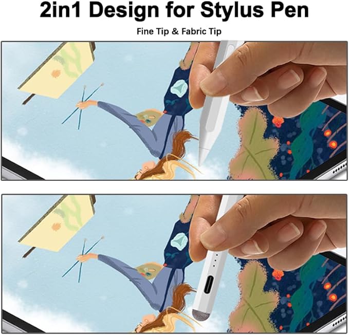 Stylus Pen for iPad Pencil 11th A16/10th/9th Gen,2Pack iPad Pencil Pro Fast Charing,Active iPadPen for 2018-2025 iPad11 A16/10/9/8/7/6,iPadPro 13"/11"/12.9"/M4,iPadAir 6/5/4/3/M2,iPadMini 5/6/7 Gen
