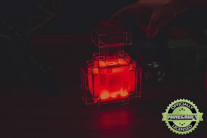 Minecraft Potion Bottle Color-Changing LED Desk Lamp | 7 Inch Night Light