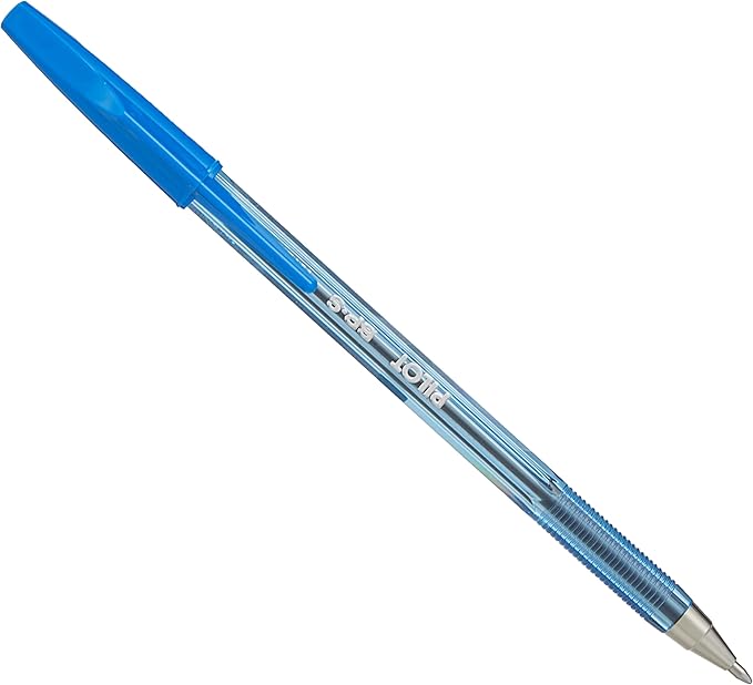 PILOT The Better Ball Point Pen Refillable Ballpoint Stick Pens, Medium Point, Blue Ink, 12-Pack (36711)