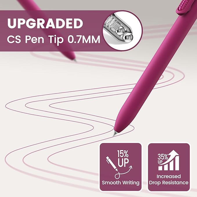 Colorful Gel Pens - 16 Pcs Colored Ink Pens Coloring | 0.7MM Smooth Writing Medium Point - Quick Drying Retractable Colored Pen for Journaling Note Taking (Vintage + Morandi - 16Pcs