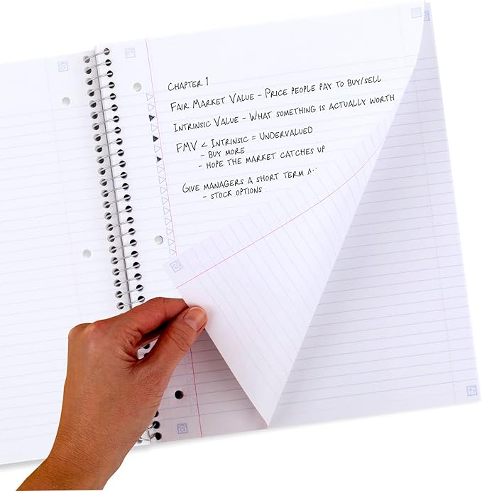 Five Star and National Wildlife Federation Spiral Notebook + Study App, 1 Subject, College Ruled Paper, 11" x 8-1/2", 80 Sheets, Forest Bear, 1 Count (820088FM) (Pack of 12)