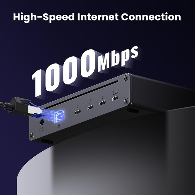 UGREEN Thunderbolt 4 Dock 8-in-1 40Gbps TB4 Hub 3 x TB 4 Dual 4K@60Hz or Single 8K Display, 85W Charging, Gigabit Ethernet, 3 x USB A 3.2. Revodok Max 208 for Mac M1/M2/M3/M4 Pro/Max