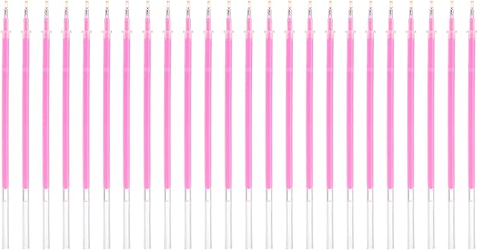 PATIKIL 0.5mm Gel Pens Refills, 24 Pack Glitter Gel Pens Sparkle Metallic Ink Fine Point Colored Refill Set for Adults Coloring Books Journaling Scrapbooking Art Drawing, Orange-Red