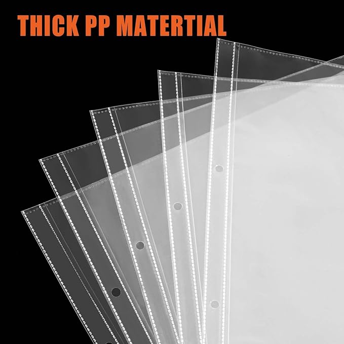 Page Protector for 11x17 Paper, 50 Pack, Tabloid Size Sheet Protectors, 11x17 Binder Sleeves