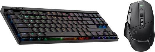 Logitech G502 X Lightspeed Wireless Gaming Mouse + G515 TKL Wireless Gaming Keyboard (Tactile) Bundle: Black