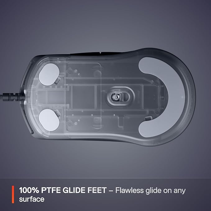 SteelSeries Rival 3 Gen 2 Gaming Mouse — 8500 DPI TrueMove Core Optical Sensor — 60 Million Click Durability — Low Latency — 77g Lightweight — 100% PTFE Feet — RGB — Black