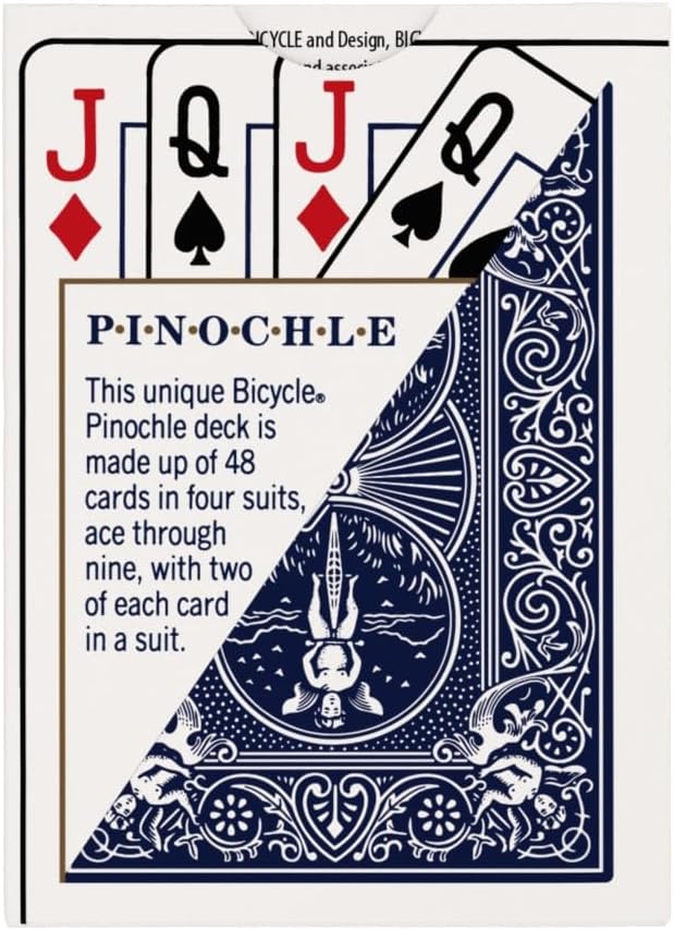 Bicycle Pinochle Playing Cards, Standard Index, 1 Deck