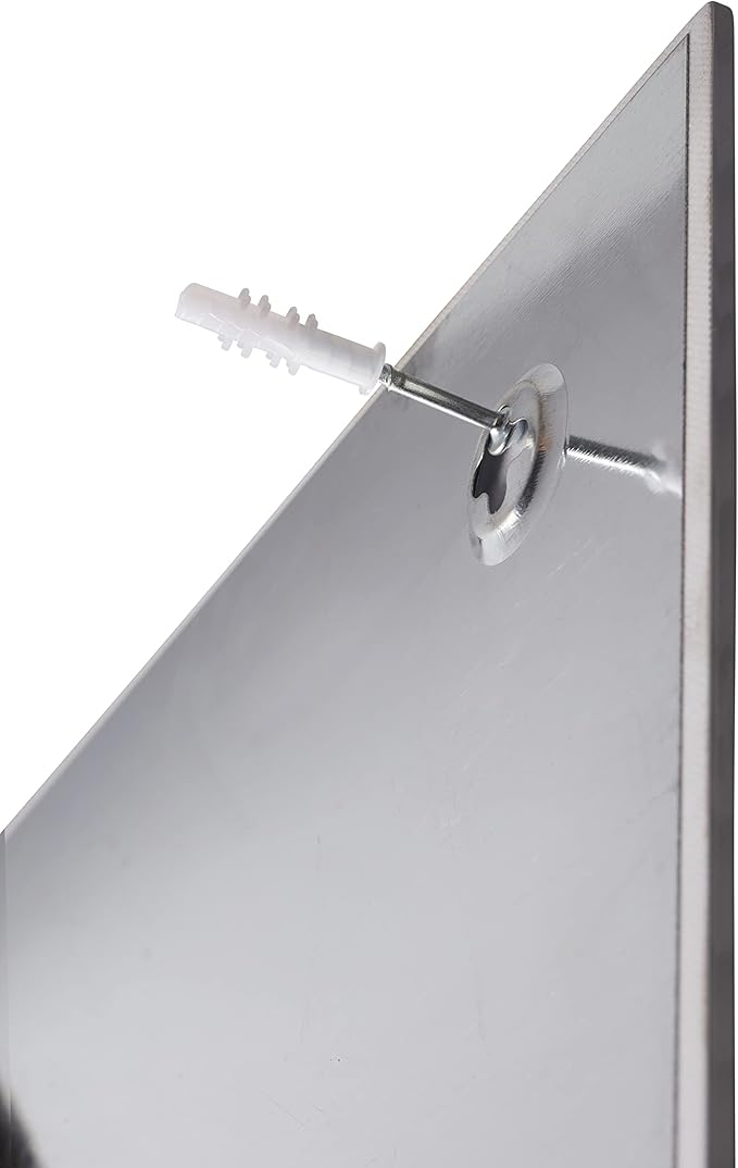ECR4Kids MessageStor Magnetic Dry-Erase Glass Board with Magnets, 17.5in x 17.5in, Wall-Mounted Whiteboard, White, 2-Pack