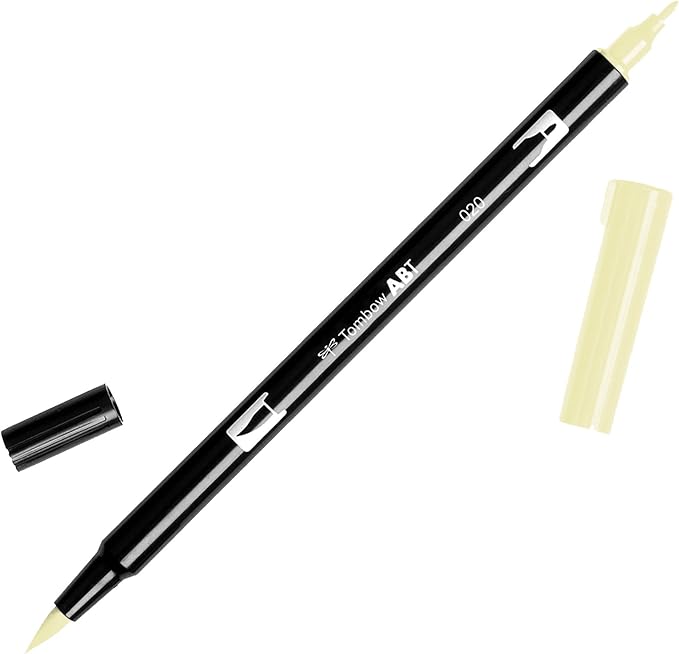 Tombow Dual Brush Pen Art Marker, 020 - Peach, 1-Pack