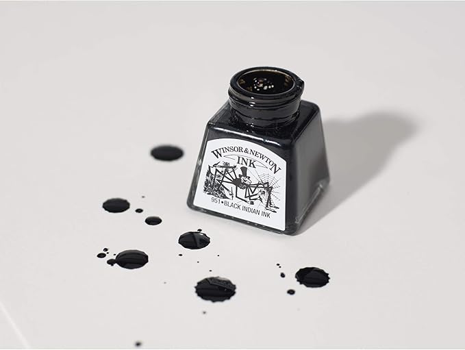 Winsor & Newton Drawing Ink, 14ml Bottle, Silver