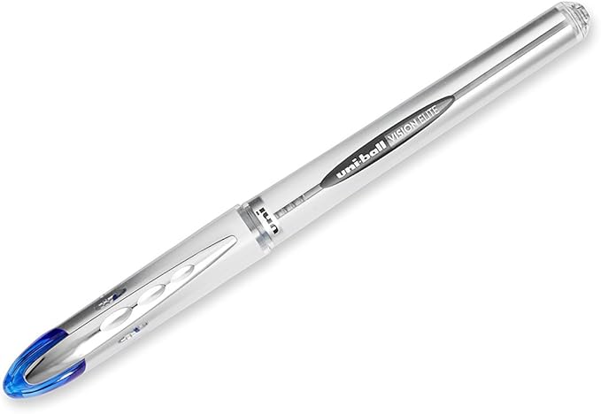 Uniball Vision Elite Roller Ball Pen, Blue Ink, Bold 5 Pens Per Order