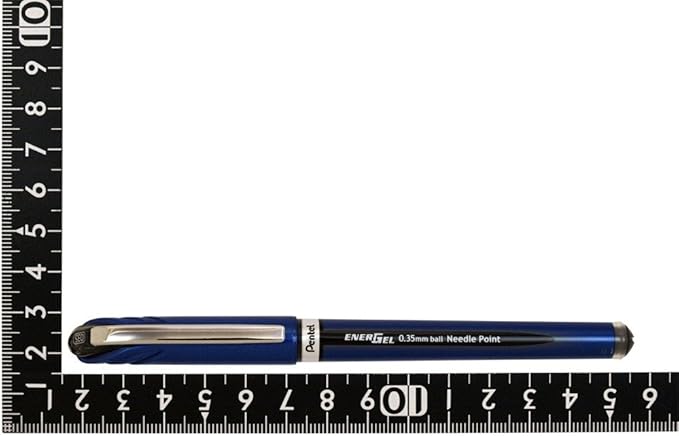 Pentel Energel Euro Ballpoint Pen, 0.35mm Needle Tip, Black Ink (BLN23-A)