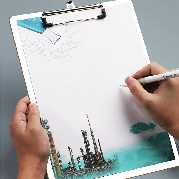 Dry Erase Clipboards, HERKKA 15 Pack Hardboard Office Whiteboard Clipboards Low Profile Clip Standard A4 Letter Size, ECO Friendly, Size 12.5 x 9 Inch