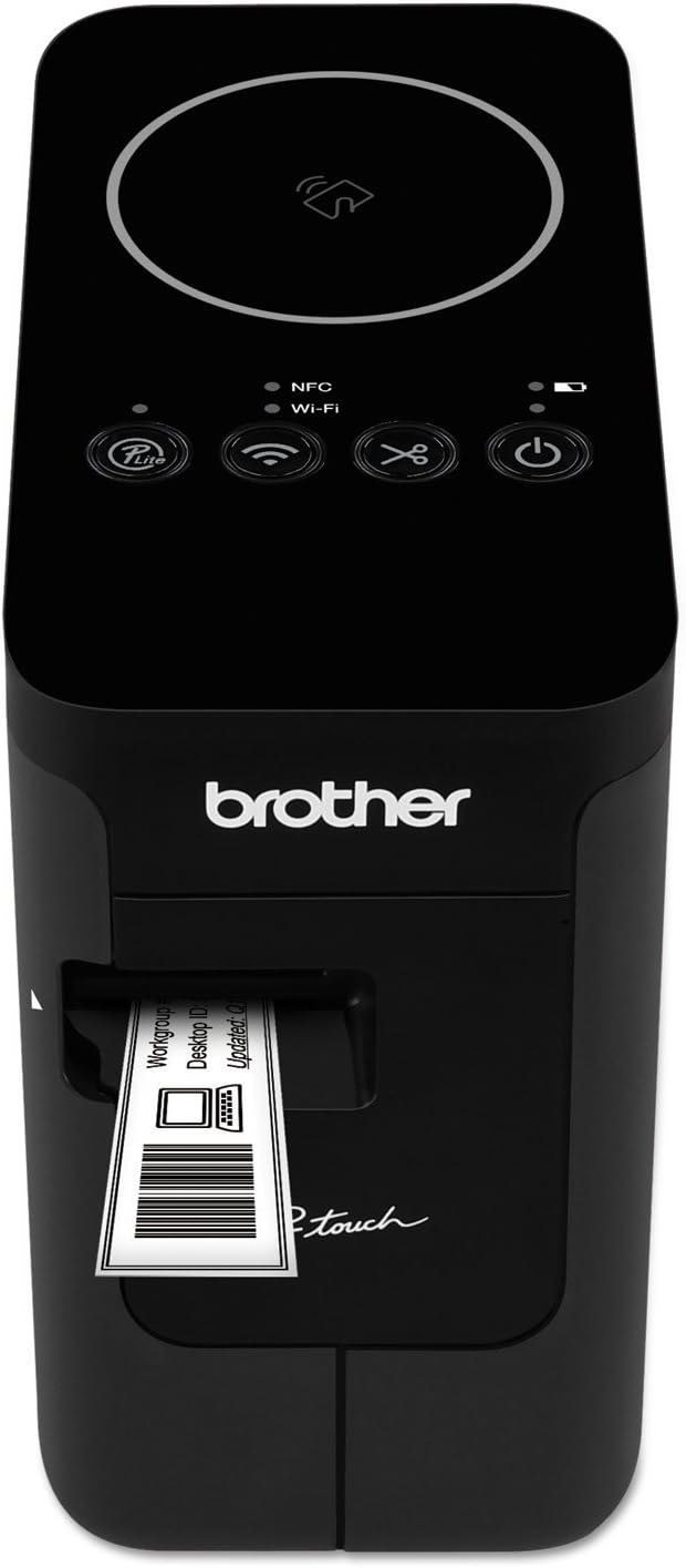 Brother Printer PTP750W Wireless Label Maker, 1.18, Black