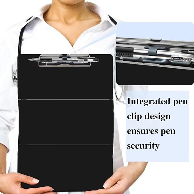 Foldable Nursing Clipboard with Cheat Sheets - 2-Pack Thick & Sturdy Medical Writing Board for Nurses, Nursing Students & CNAS | Portable Clipboard with Pen Holder & Ruler for Hospital Clinical Duty