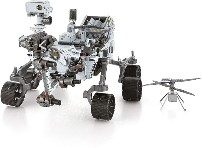 Fascinations Metal Earth Mars Rover Perseverance & Ingenuity Helicopter 3D Metal Model Kit