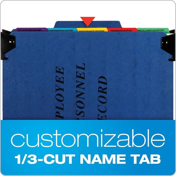 Pendaflex Employee/Personnel Folders, Blue (SER-2-BL)