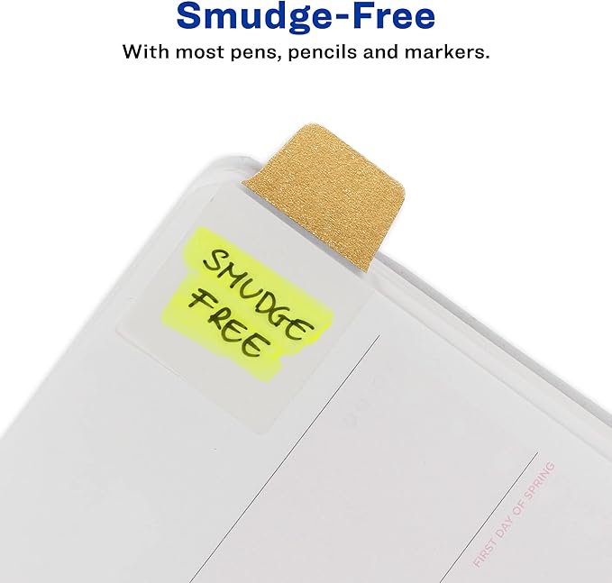 Avery Mini Ultra Tabs, 1" x 1.5", 2-Side Writable, Assorted Metallic Colors, Repositionable, 40 Per Pack, 120 Total (3-Pack of 74785)