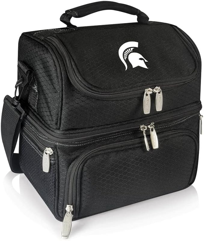 PICNIC TIME NCAA Nebraska Cornhuskers Pranzo Lunch Bag - Insulated Lunch Box with Picnic Set - Lunch Cooler Bag