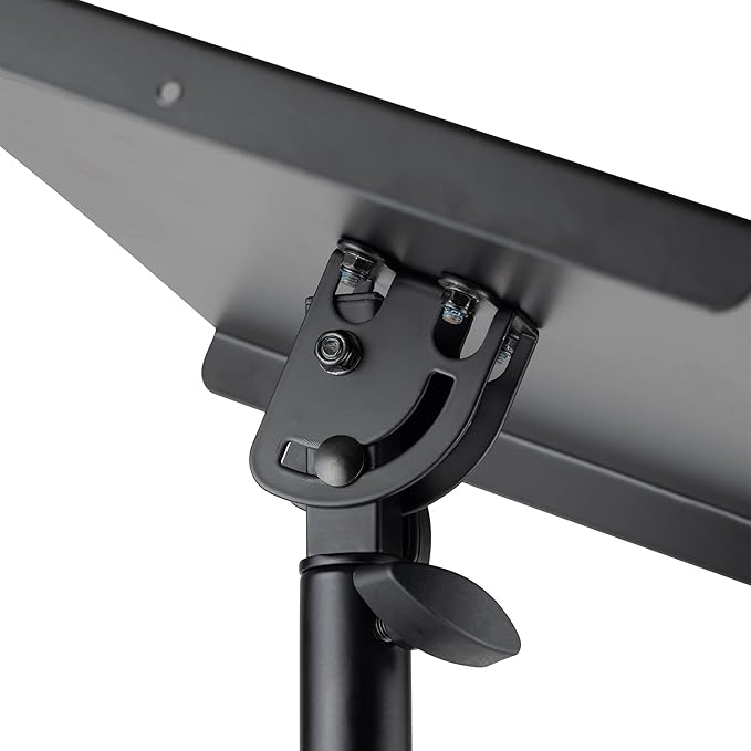 On-Stage LPT7000 Deluxe Laptop Stand, Adjustable Height and Tilt, Metal Construction, Black, Foldable