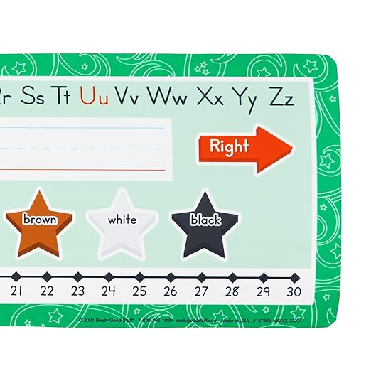 Really Good Stuff Stars and Swirls Desktop Helpers - Set of 24