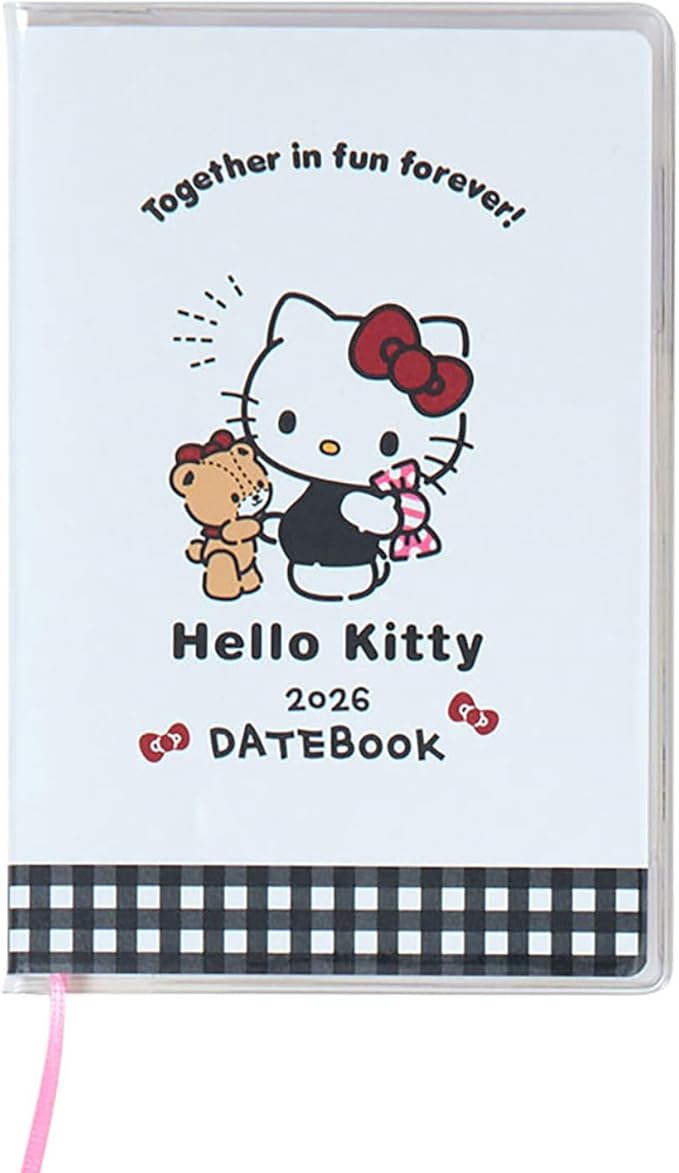 Sanrio Pocket Date Book 2026 Hello Kitty Paper Starts in October Compact Size Notebook Diary 622915