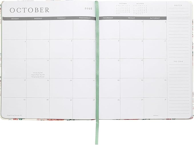 Laura Ashley 2026 Planner - Weekly and Monthly Planner - 8x10 and 6x8 Planning Notebook and Calendar Agenda, Size 8X10, Floral