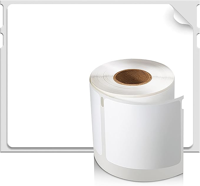 Dymo 54 mm x 70 mm LW Multi-Purpose Labels, Roll of 320 Easy-Peel Labels, Self Adhesive, for LabelWriter Label Makers, Authentic
