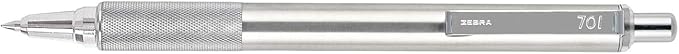Zebra Pen Premium Steel Writing Set, PM-701 Permanent Marker, F-701 Ballpoint Pen, M-701 Mechanical Pencil, Ideal for Tactical Use, Great for Gift Giving, 3-Pack (11213)