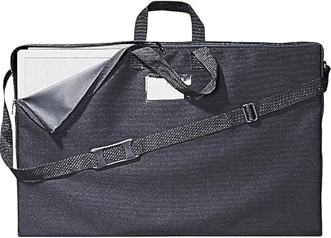 Quartet 156366 Tabletop Display Carrying Case, Canvas, 18 1/2w x 2 3/4d x 30h, Black