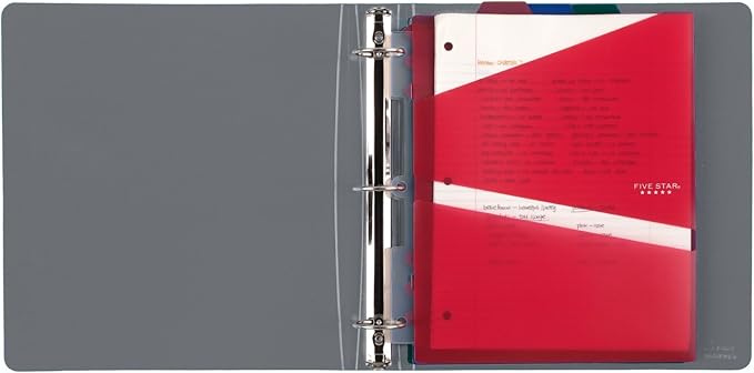 Five Star 2-Pocket Dividers, Tabbed, Colors Will Vary, 3 Pack (81210)