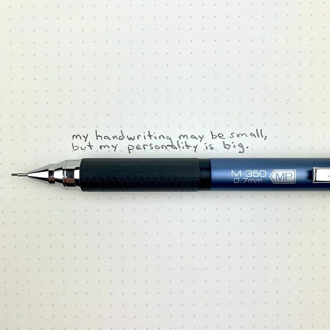 Zebra Pen M-350 Mechanical Pencil, Space Black Premium Metal Barrel, Medium Point, 0.7mm, 2-Pack with Lead and Eraser Refills
