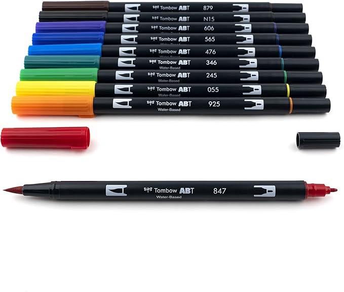 Tombow Dual Brush Pens, 10/set