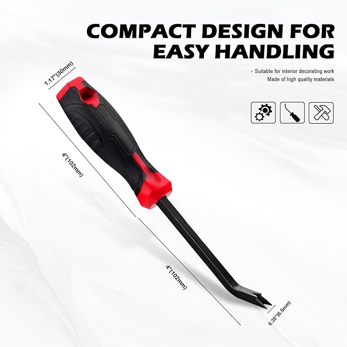Staple Remover Tool, Stapler Remover, Heavy Duty Staple Extractor for Carpet & Wood Floor, Professional Upholstery Staple Puller with Non-Slip Grip