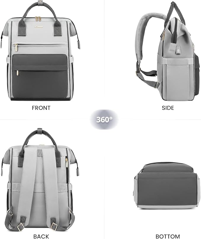 LOVEVOOK Laptop Backpack for Women,15.6 Inch Work Teacher Nurse Bag,Business Computer Backpack Purse with USB Port,Stylish Casual Daypack for Travel