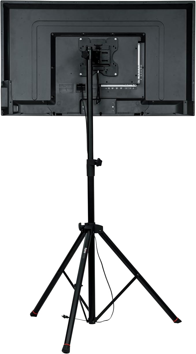 Gator Frameworks Deluxe Adjustable Tripod LCD/LED TV Monitor Stand with Lift Piston, Fits Screens up to 48" (GFW-AV-LCD-2)