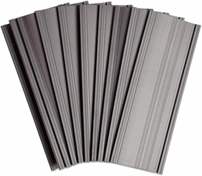 U Brands Magnetic Label Holders, 6" x 2", Black, 10-Pack, Reusable Magnetic Card Holders for Shelving, Warehouse Racks, File Cabinets, and Metal Surfaces