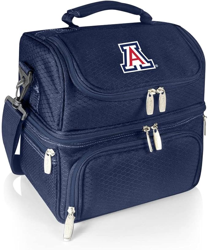 PICNIC TIME NCAA Nebraska Cornhuskers Pranzo Lunch Bag - Insulated Lunch Box with Picnic Set - Lunch Cooler Bag