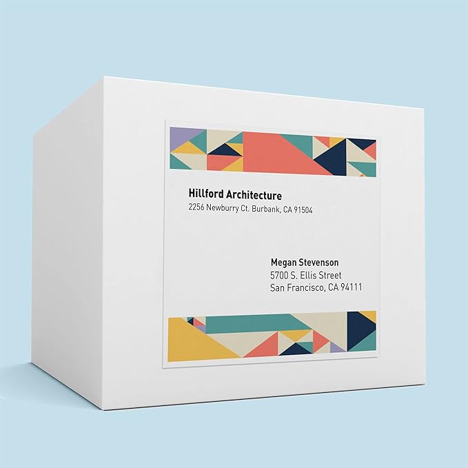 Avery Glossy White Rectangle Labels, 8.5" x 11", 10 Glossy White Labels, Permanent Adhesive, Laser/Inkjet Printable