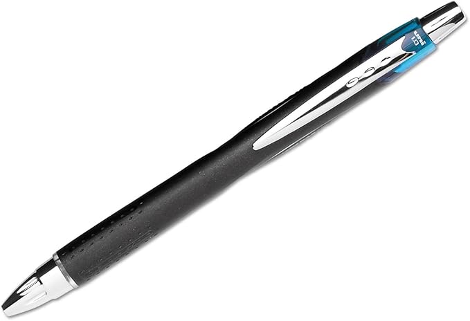 uniball Jetstream RT Retractable Ballpoint Pen, Medium Point (1.0mm), Blue, 12 Pack