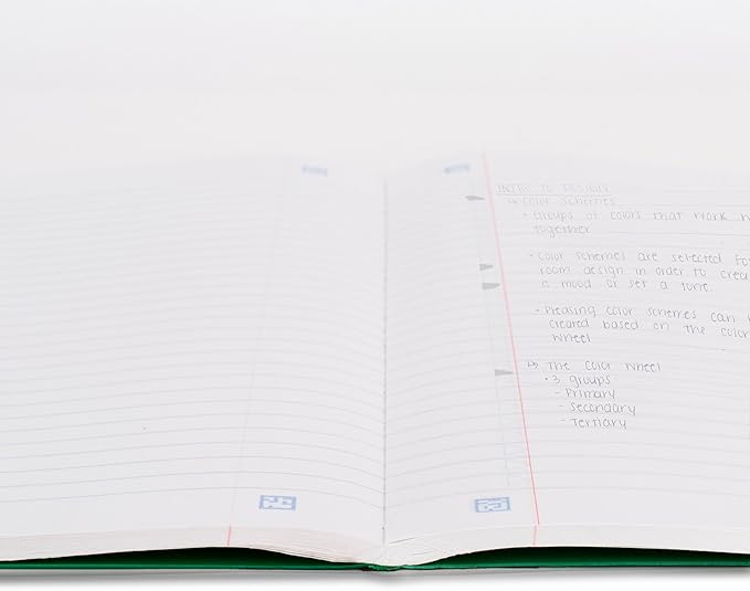 Five Star Composition Book + Study App, 4 Pack, College Ruled Paper, 7-1/2" x 9-3/4", 80 Sheets, Forest Green, Pacific Blue, Fire Red and Black (850065B-ECM)