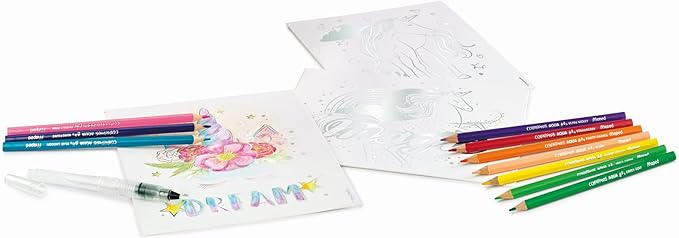 Maped Helix USA Creativ Activity Kit - 1 Set - Multicolor 14 Pack - Ages 7+ - Mess-Free Creativity - Easy Color Blending - Metalized Foil Accents - Child-Friendly Design