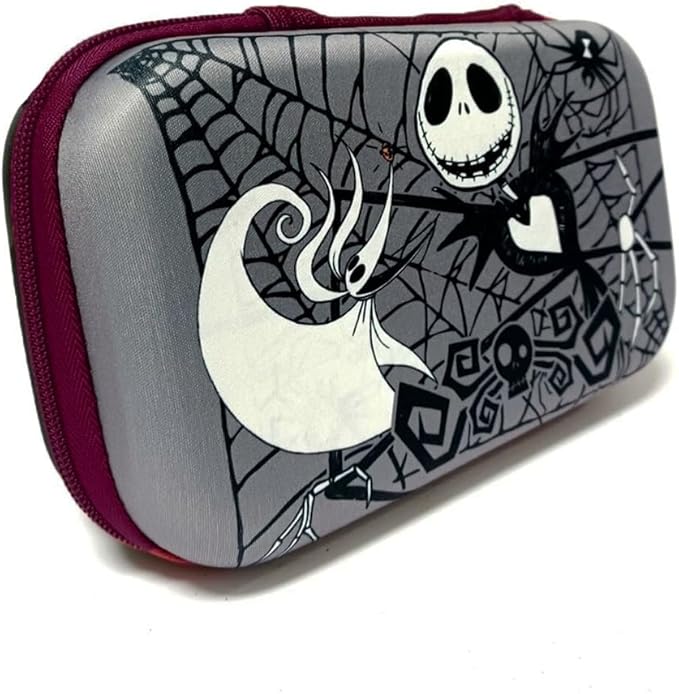 Disney Nightmare Before Christmas Molded EVA Pencil Case Jack Zero and Oogie Boogie Zippered School Supply Pouch