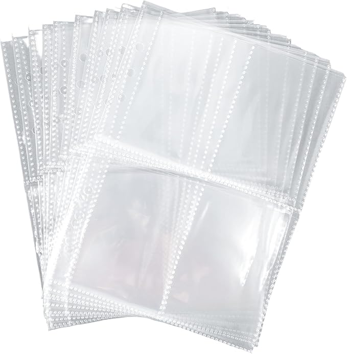 5-in-1 Sticker Organizer Sticker Collecting Book Reusable A5 Storage Binder Four-Pocket Pages,20 PCS