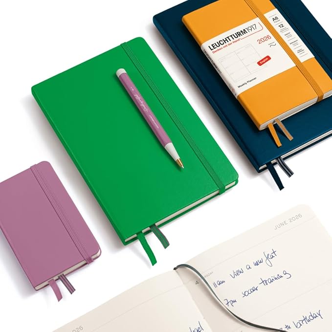 LEUCHTTURM1917 - Weekly Planner 2026, Softcover, Pocket (A6), Rising Sun (Jan 1 - Dec 31, 2026)