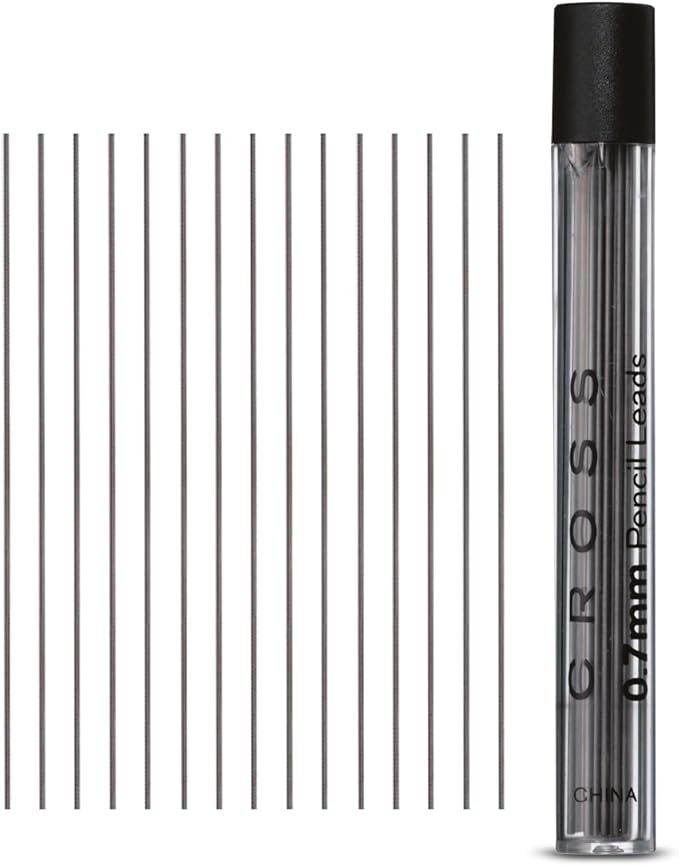 Cross Mechanical Pencil Lead Refills, 0.7mm point, Grey, 15-Count, 1-Pack (8742)