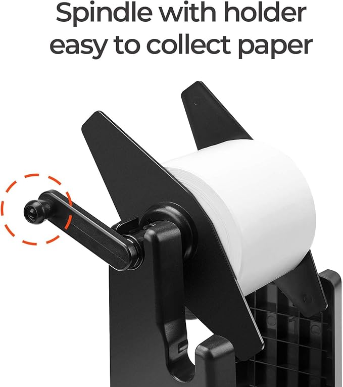 MUNBYN External Rolls Label Holder, 2 in 1 Fan-Fold Stack Paper Holder for Desktop Thermal Label Printer (Pack of 2)