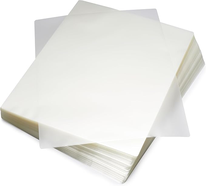 Amazon Basics Clear Thermal Laminating Plastic Paper Laminator Sheets, 9 x 11.5-Inch, 200-Pack, 2.8mil