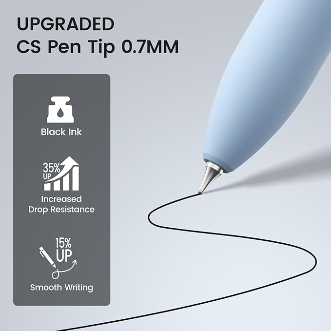 16Pcs Black Gel Pens - 0.7mm Medium Point Black Ink Pens | Smooth Writing - Quick Drying Retractable Pen for Men Women (Morandi - 16Pcs)